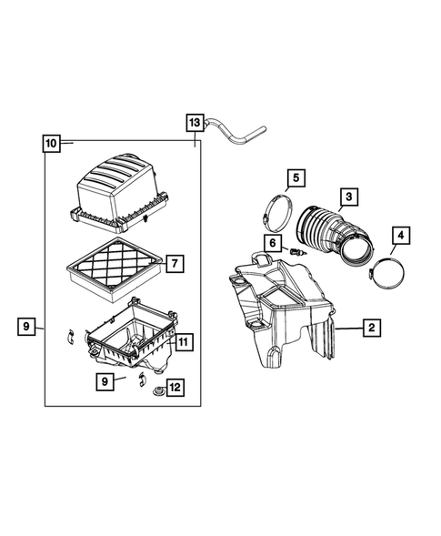 Air Cleaner for 2020 Jeep Grand Cherokee #0