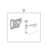 68028606AC - Mopar Accessories - Component Parts: Front Door, Right for Mopar Image