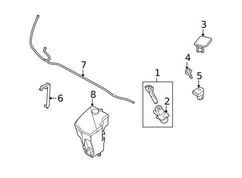 Headlamp Washers/Wipers for 2009 BMW X3 #1