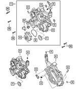 53021231AD - 4.7L Gas; Engine: Timing Cover Kit for Mopar Image