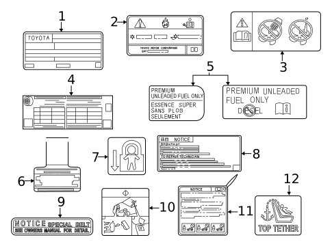 Information Labels for 2023 Toyota GR Corolla #0