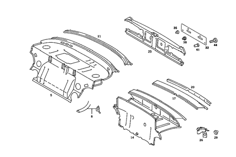 Rear End for 1985 Mercedes-Benz 380SL #0