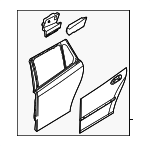 12847214 - : Door Shell for Saab: 9-3X Image
