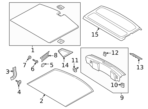 Interior Trim - Rear Body for 2020 Lincoln Corsair #0