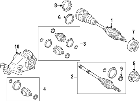 Axle & Differential for 1998 Lexus SC400 #0