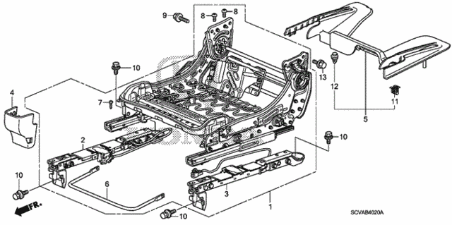 Front Seat Components (R.) for 2007 Honda Element #0