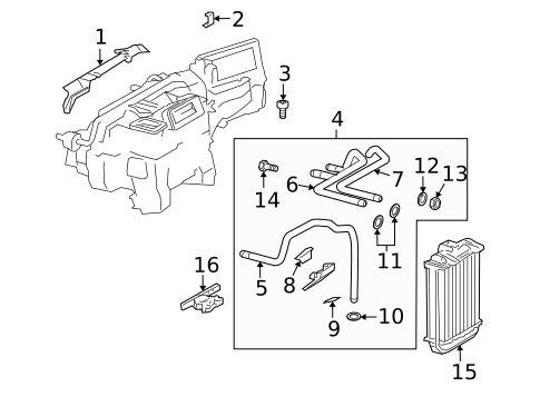 Heater Components for 2008 Chrysler Crossfire #0