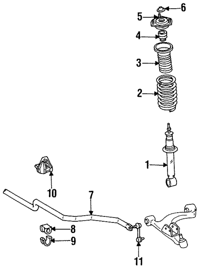4868014051 - Suspension: Shock Mount (Left, Right, Front) for Toyota: Supra Image