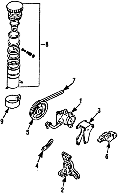Pump & Hoses for 1987 Chevrolet Spectrum #0