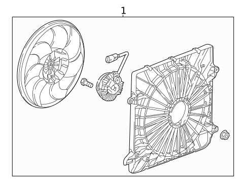 Cooling Fan, Clutch & Motor for 2024 GMC Acadia #0