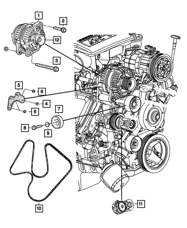 R6028697AA - Electrical: Engine Generator for Mopar Image