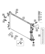 68655049AA - : Engine Cooling Radiator for Mopar Image