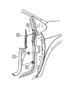 RS21BD5AE - Interior Trim: Cowl Trim Molding, Left for Mopar Image