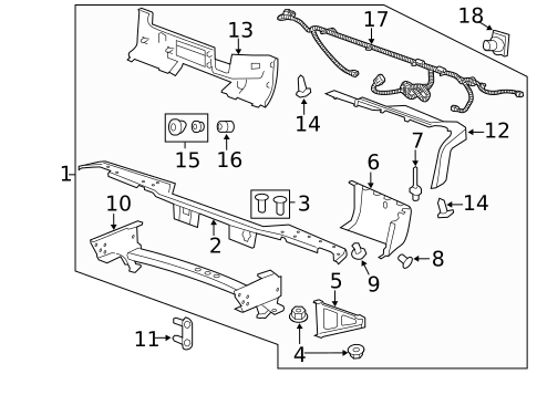 Radiator Support for 2011 GMC Sierra 1500 #1