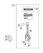 MN195112 - 2.4L Gas; Engine: Connecting Rod Bolt for Mopar Image