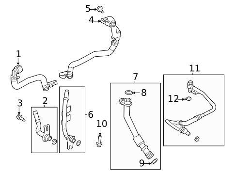 Hoses & Pipes for 2022 Land Rover Range Rover Velar #0
