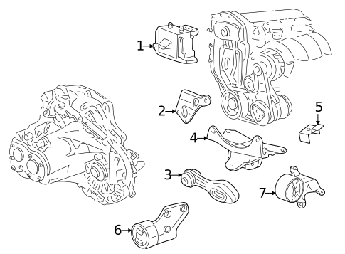 Engine & Trans Mounting for 2000 Pontiac Sunfire #1