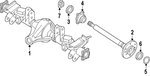 Axle Housing for 1992 Nissan Pathfinder #1
