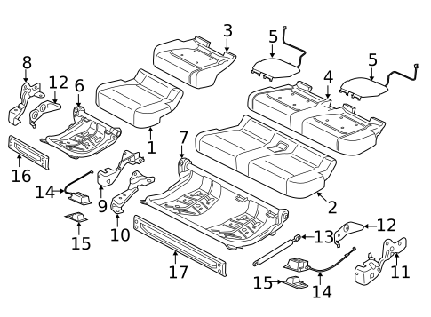 Rear Seat Components for 2019 Ford F-350 Super Duty #2