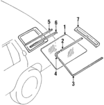 8384583G00 - : Reveal Molding Fastener for Nissan: Pathfinder Image