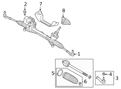 Steering Gear & Linkage for 2017 Volvo V60 Cross Country #1