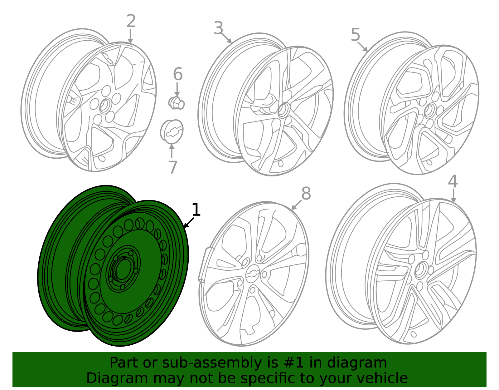 2024-2026 Chevrolet Trax Wheel, Steel 42728011 GM | GMPartsDirect.com
