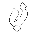 W702463S300 - Cooling System: Lower Hose Clip for Ford: Transit Connect Image