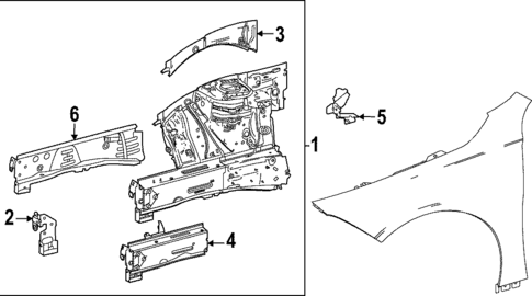 Structural Components & Rails for 2022 Mercedes-Benz GLA45 AMG #0