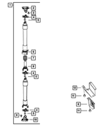 52853225AC - Rear Axle; American Axle 292 MM Dual Rear Wheels; Differential and Drive Line: Drive Shaft for Dodge: Ram 3500 Image