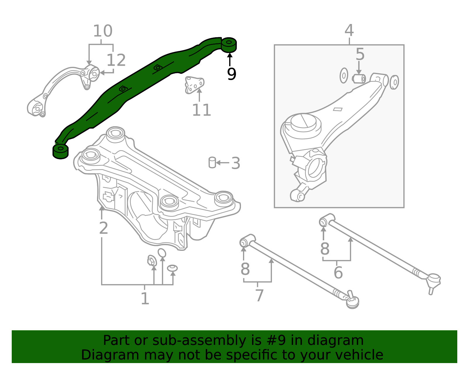 53910-26500 - Differential Mount 2001-2006 Hyundai Santa Fe | Hyundai ...