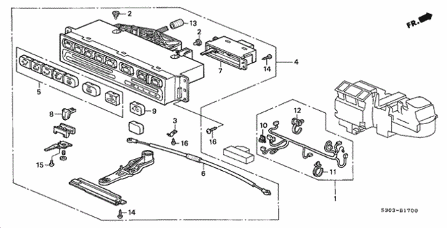 Heater Control for 2001 Honda Prelude #0