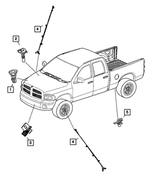 5179958AA - Electrical: Anti-lock Brakes Sensor Kit for Dodge: Ram 1500, Ram 2500, Ram 3500 Image
