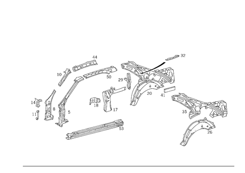 Side Panels for 1993 Mercedes-Benz 500SEC #0