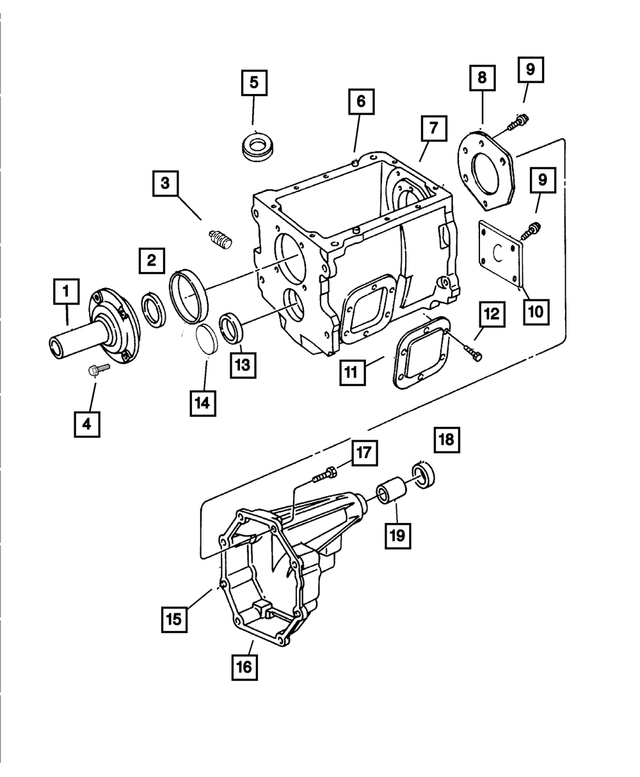 5012115AA - Manual Transmission 5 Speed: Input Seal for Mopar Image image