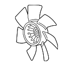 89022529 - : Fan Blade - Driver's Side (LH) for Cadillac: SRX, STS Image