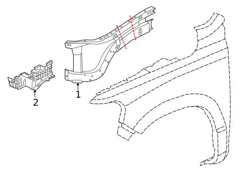Inner Components for 2021 Ram 1500 #0