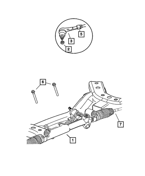 Steering Gear for 2008 Dodge Challenger #0