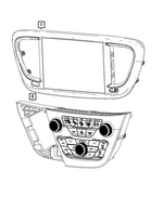 68437339AI - Electrical: Display Center Stack for Mopar Image