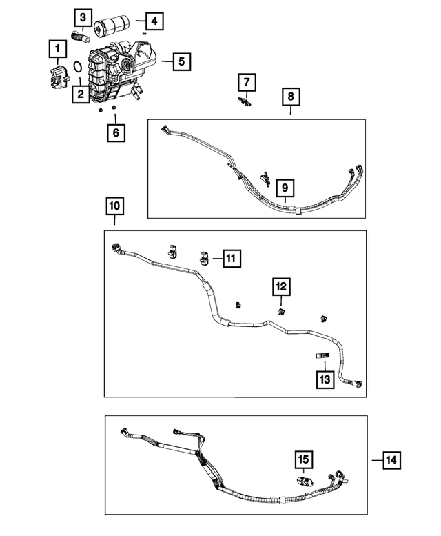 « 68154966AA – Emission Controls : Filtre à Charbon Actif Durite pour Mopar Image »