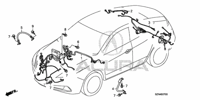 Wire Harness (1) for 2011 Acura ZDX #0