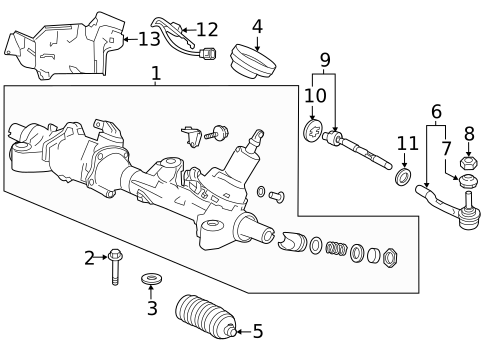 Steering Gear & Linkage for 2014 Honda Accord #0
