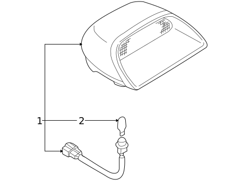 High Mounted Stop Lamp for 2007 Subaru Legacy #0