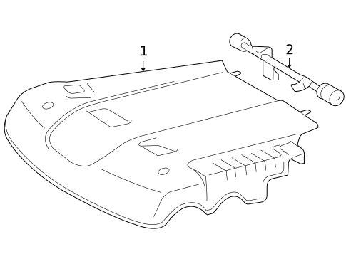 Engine Appearance Cover for 2010 Toyota Tundra #0
