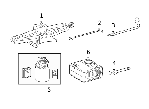 Jack & Components for 2025 Toyota Corolla #1