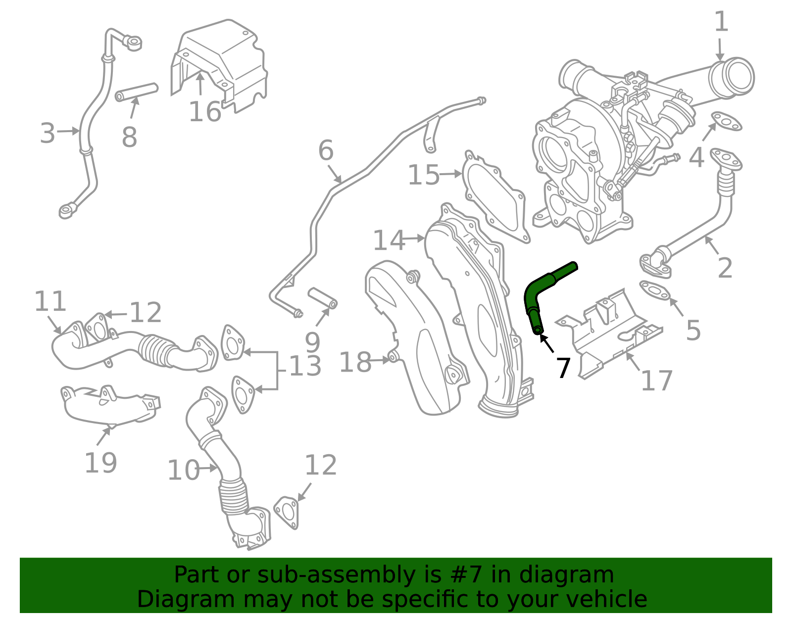 97354884 - High-Quality Turbocharger Coolant Return Hose for 2004-2010 ...