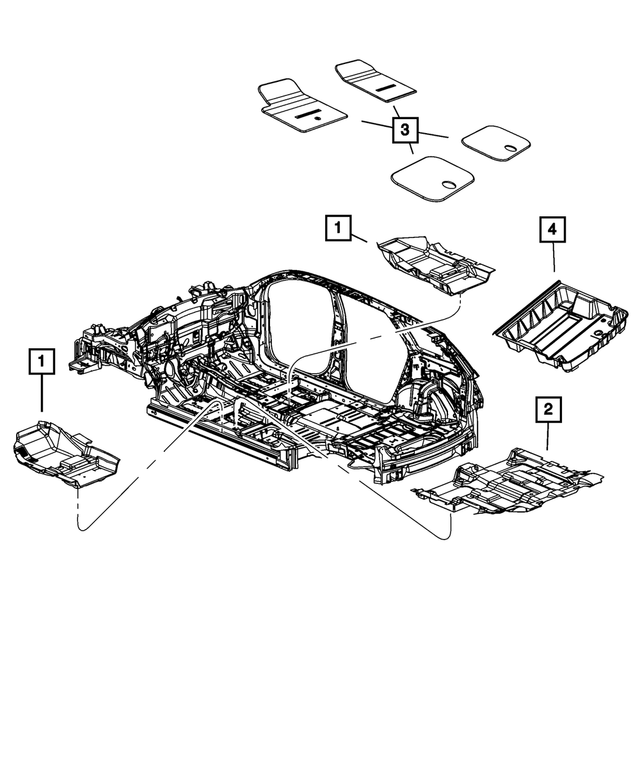 1GD75XDVAC - Interior Trim: Front Floor Carpet, Left for Mopar Image