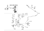 2048690520 - Windshield Washer System, Emergency Equipment: Liquid Reservoir for Mercedes-Benz Image