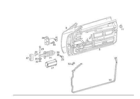 Front Doors for 1989 Mercedes-Benz 300CE #1