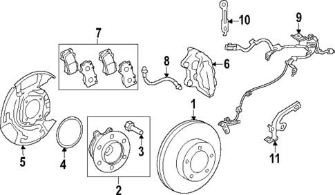 Front Brakes for 2025 Toyota Sequoia #0