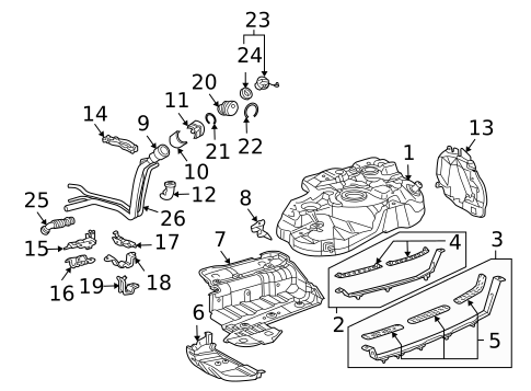 Fuel System Components for 2007 Lexus RX350 #0